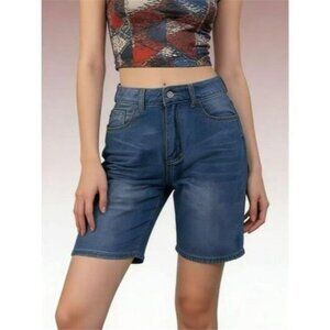 High Waist Denim Shorts